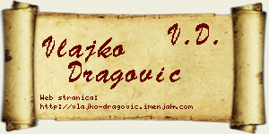 Vlajko Dragović vizit kartica